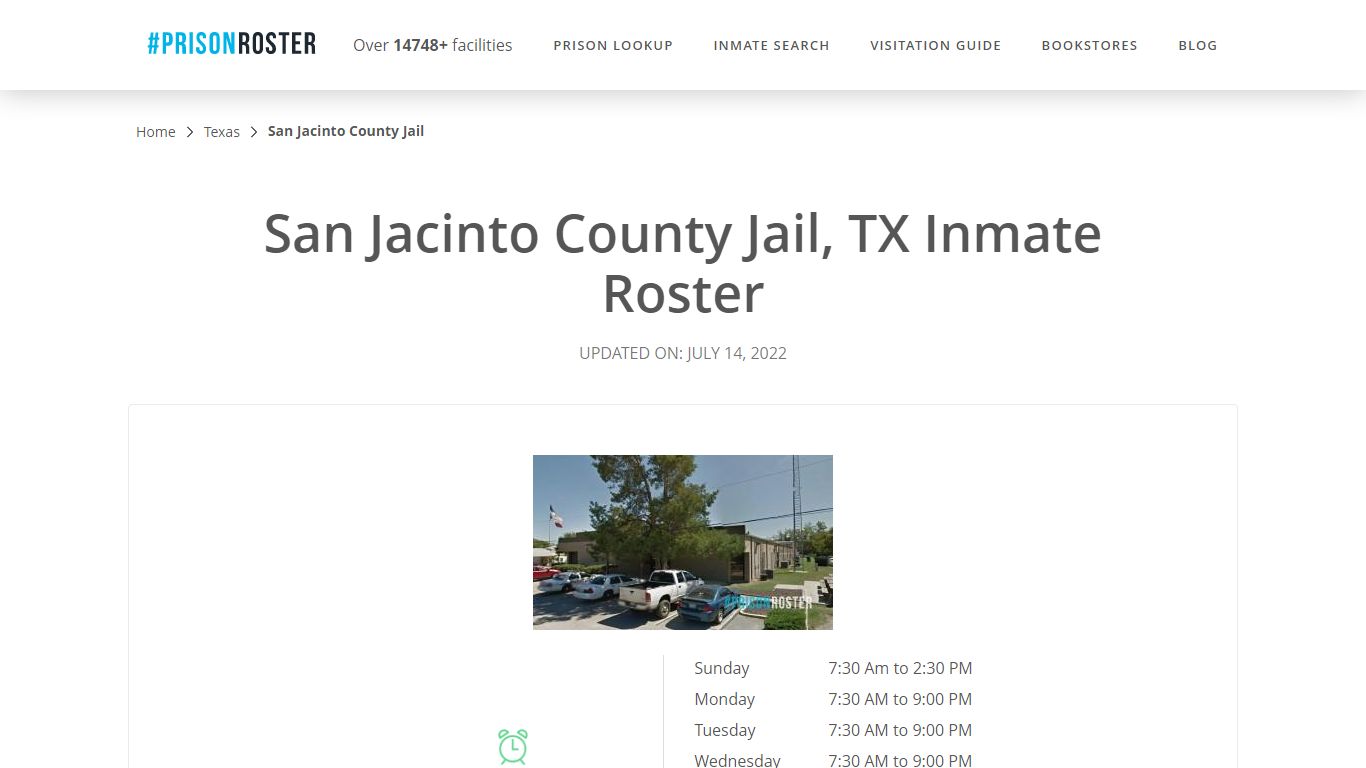 San Jacinto County Jail, TX Inmate Roster - Prisonroster